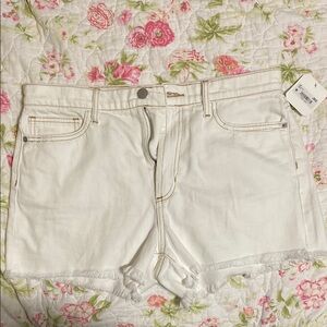 Altar'd State White Jean Shorts
